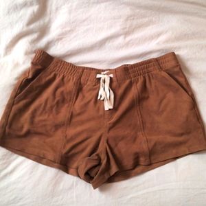 Suede like shorts